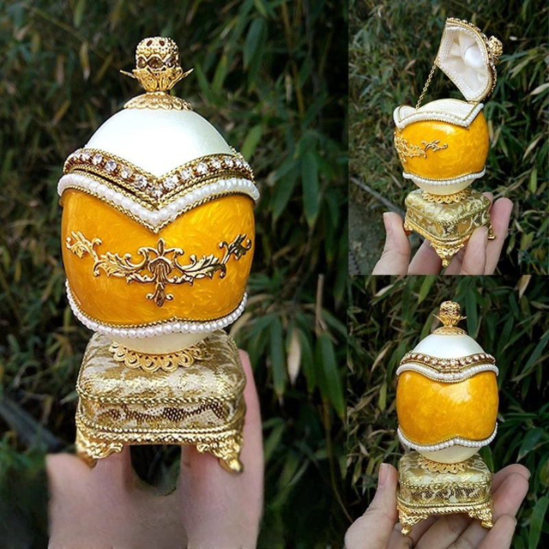 

Egg carving jewelry box music box birthday gift practical holiday gift