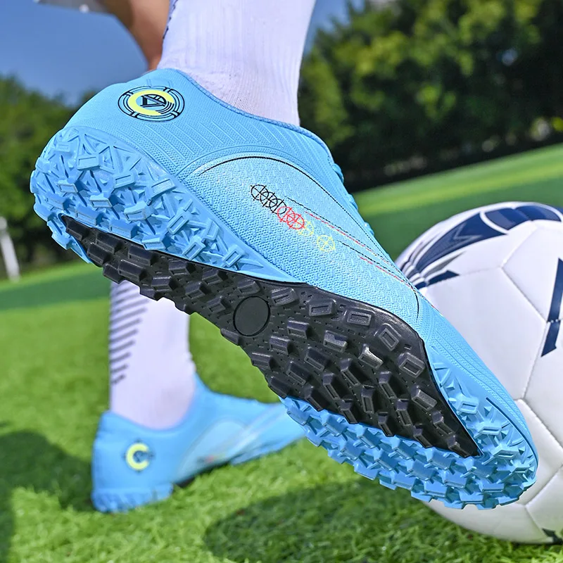 Kids Football Boots Original Mens Soccer Shoes Fg Tf Football Shoes for Children Turf Soccer Cleats Outdoor Non Slip Soccer Boot