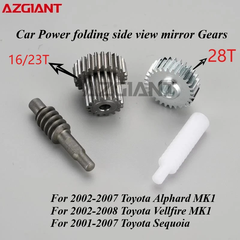 

Car Power folding side view mirror Gears 28T 16/23T For Toyota Alphard Vellfire MK1 Sequoia New electric car conversion kit