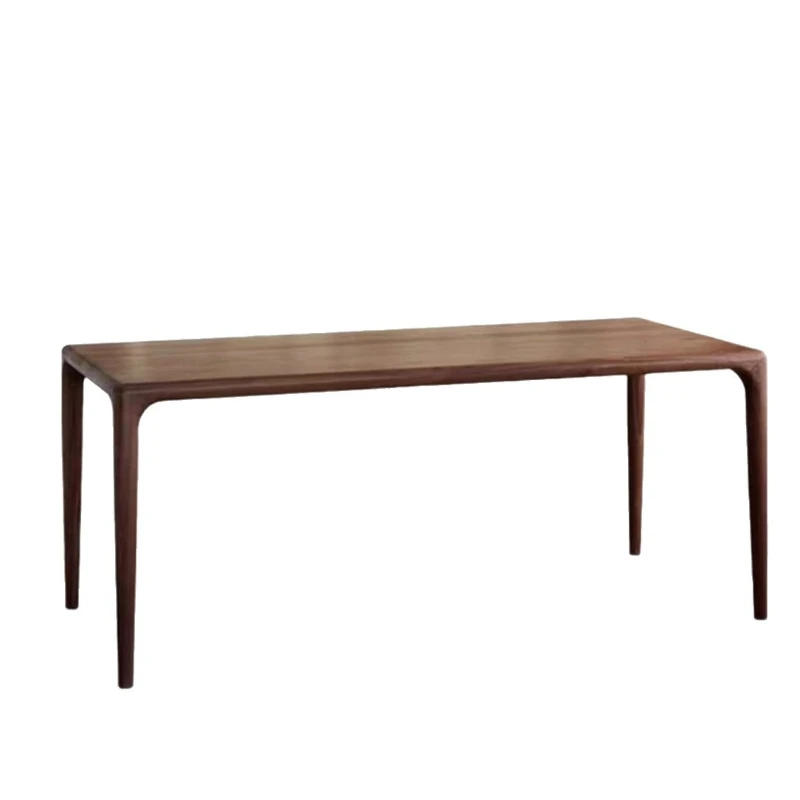 

Household medieval style horizontal hall sofa back long table 2025 solid wood desk South American walnut moon dining table and