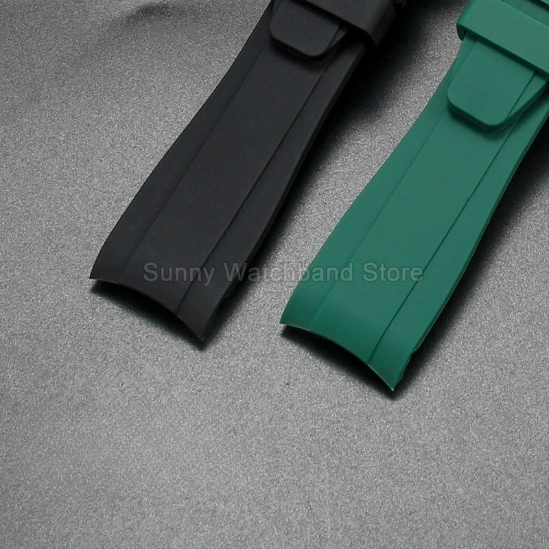 لساعة رولكس ديتجست رولكس أوميغا وسواتش التعاونية، حزام ساعة من السيليكون، واجهة منحنية، تصميم خفيف الوزن مقاوم للعرق ​ ​