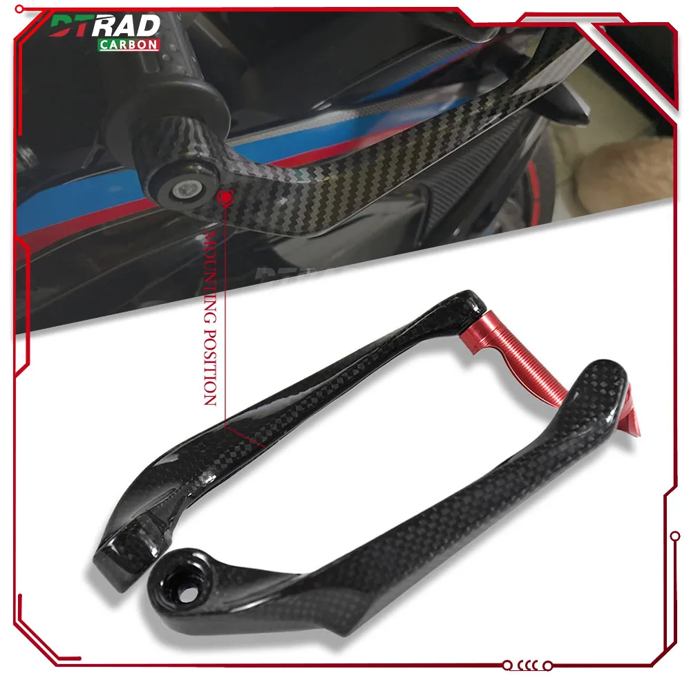 For DUCATI Panigale V2 2020 - 2023 PanigaleV2 Accessories Carbon Fiber Handlebar Handguard Hand Brake Clutch Lever Bar Protector