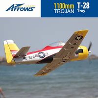 Blue Arrow 1100mm Single Engine Jet T-28 Fixed Wing Assembled Fighter Model Simulation Outdoor Remote Control Toy