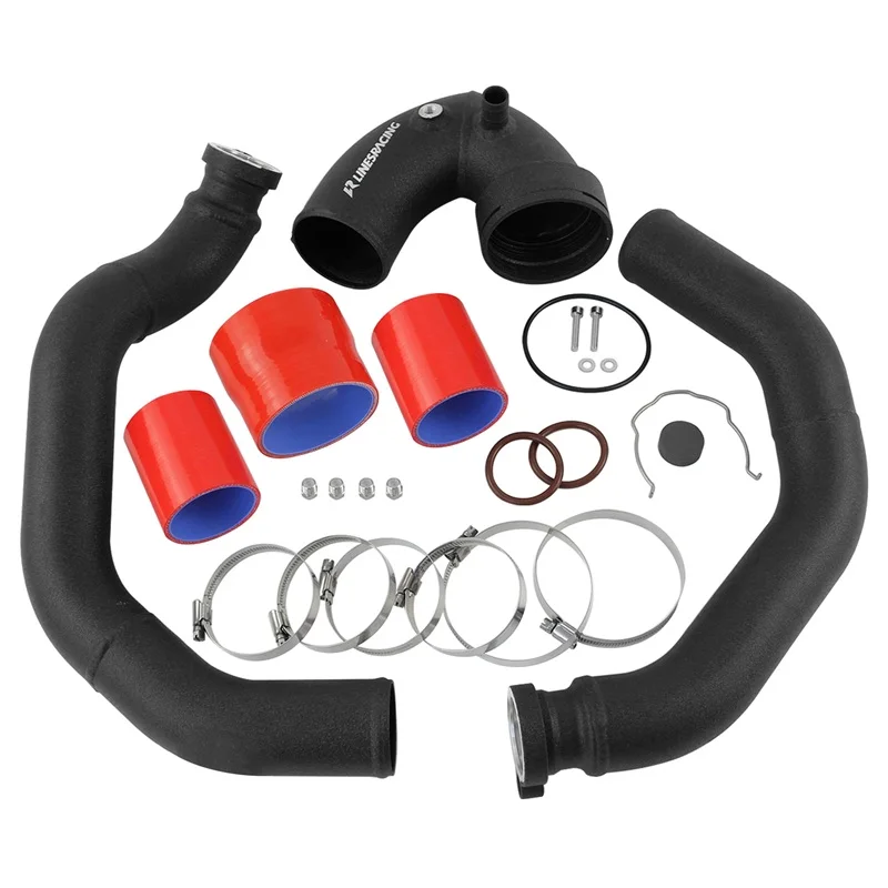 

Intercooler Pipe Upgrade Charge Boost 2.25" Kit For BMW 2014+ M3 M4 F80 F82 F83 S55 Engine 3.0L Twin Turbocharged Black/Blue/Red