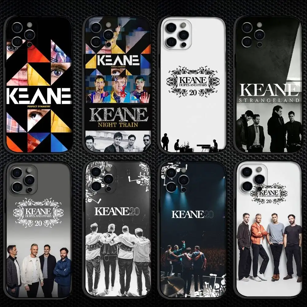 

Music K-KEANE Phone Case For iPhone 16,15,14,13,12,11 Plus,Pro Max, Others Soft Black Cover