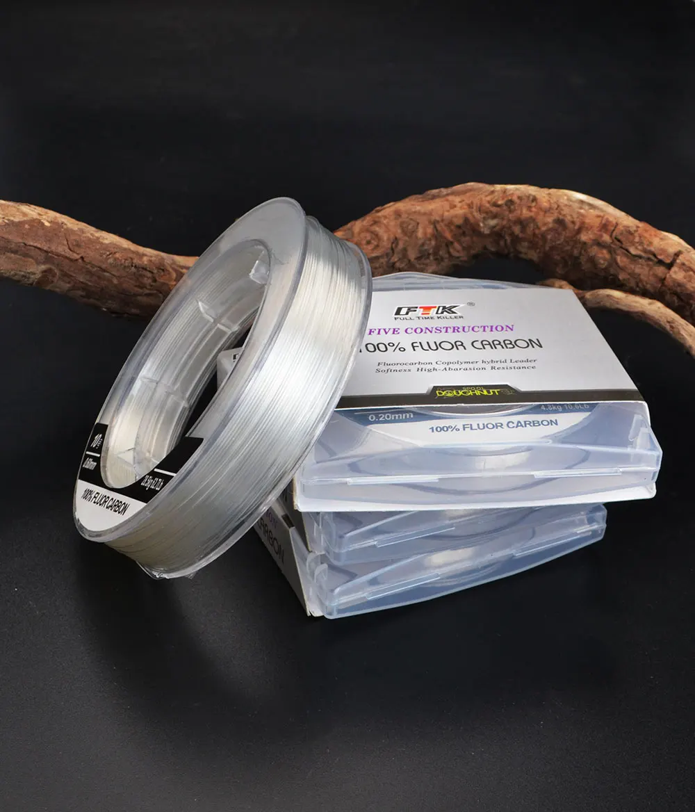 NGB Angelschnur 50M 100% Fluorocarbon Angelschnüre 5,5-62,7LB Kohlefaser-Vorfachschnur Fliegenschnur Schnell Sinkende Karpfenschnur – Detail 15