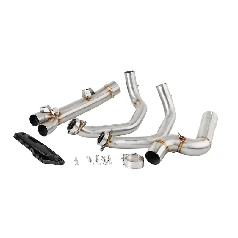 Slip‑On Motorcycle Escape Exhaust Header Link Pipe, Compatible with Original Muffler for BMW F900R / F900XR 2020 2021 2022‑2024