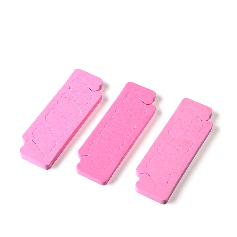 10/20/50/100 قطعة الوردي إصبع تو فواصل القدم الإسفنج UV جل البولندية مانيكير باديكير أدوات مجموعة أدوات التجميل للأصابع وأصابع القدم #6