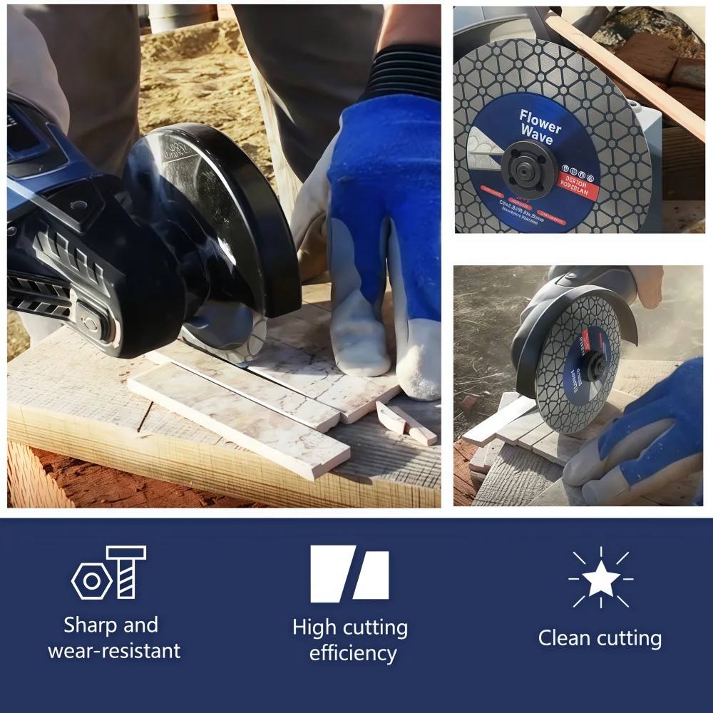 115mm/125mm Diamond Cutting Disc Ceramic Tile Porcelain Marble Circular Saw Blade For Ceramic Porcelain Cutting & Grinding