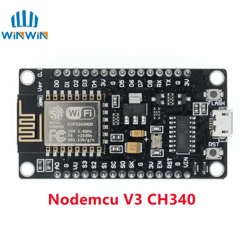 Wireless module CH340/CP2102 NodeMcu V3 V2 Lua WIFI Internet of Things development board based ESP8266 ESP-12E with pcb Antenna