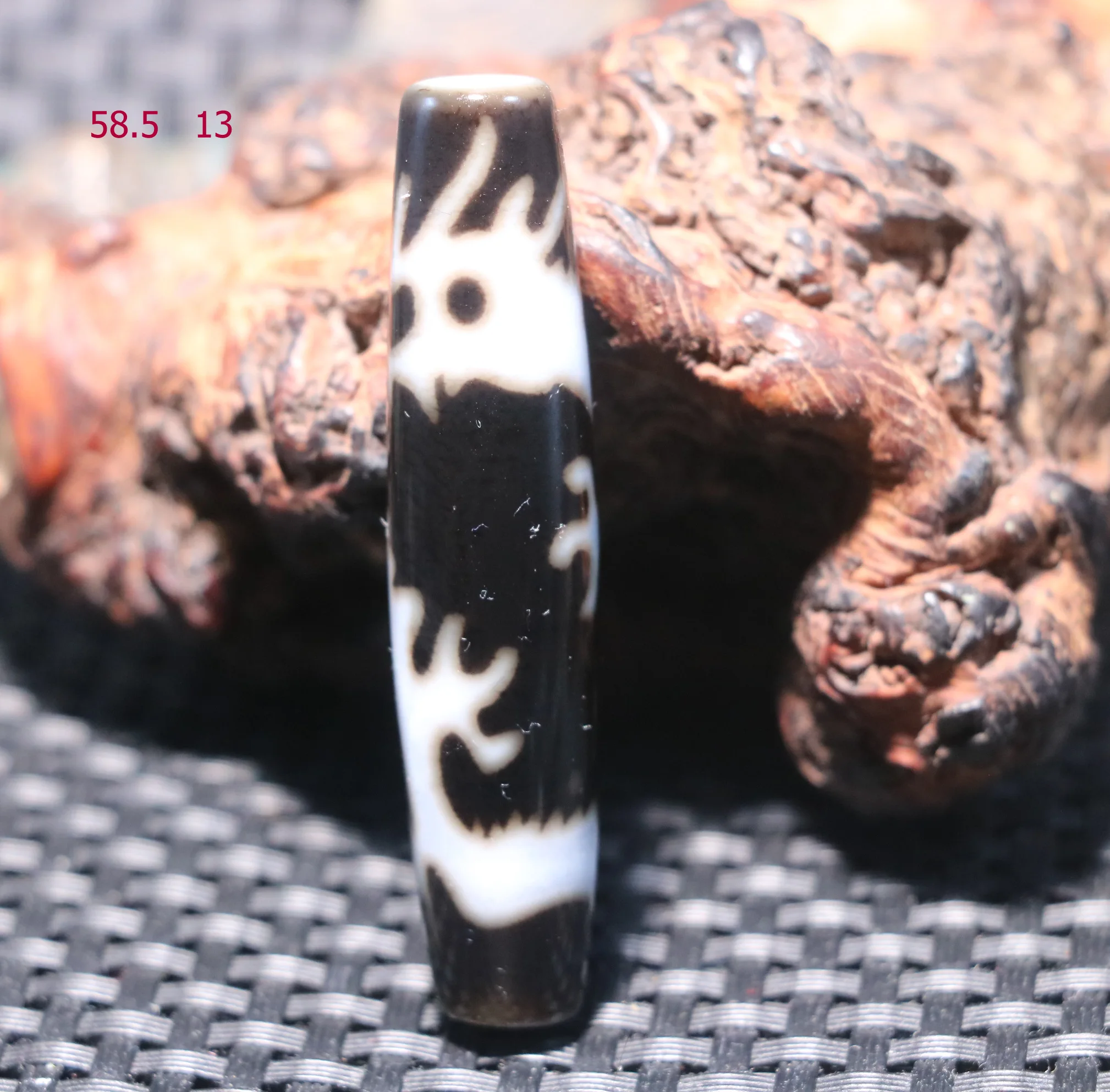 

Энергия Магическая сила Тибетский старый агат Тип линии целителя Медицина dZi Бусина Тотем Подвеска Талисман Таймстаун UPD 230205 а23