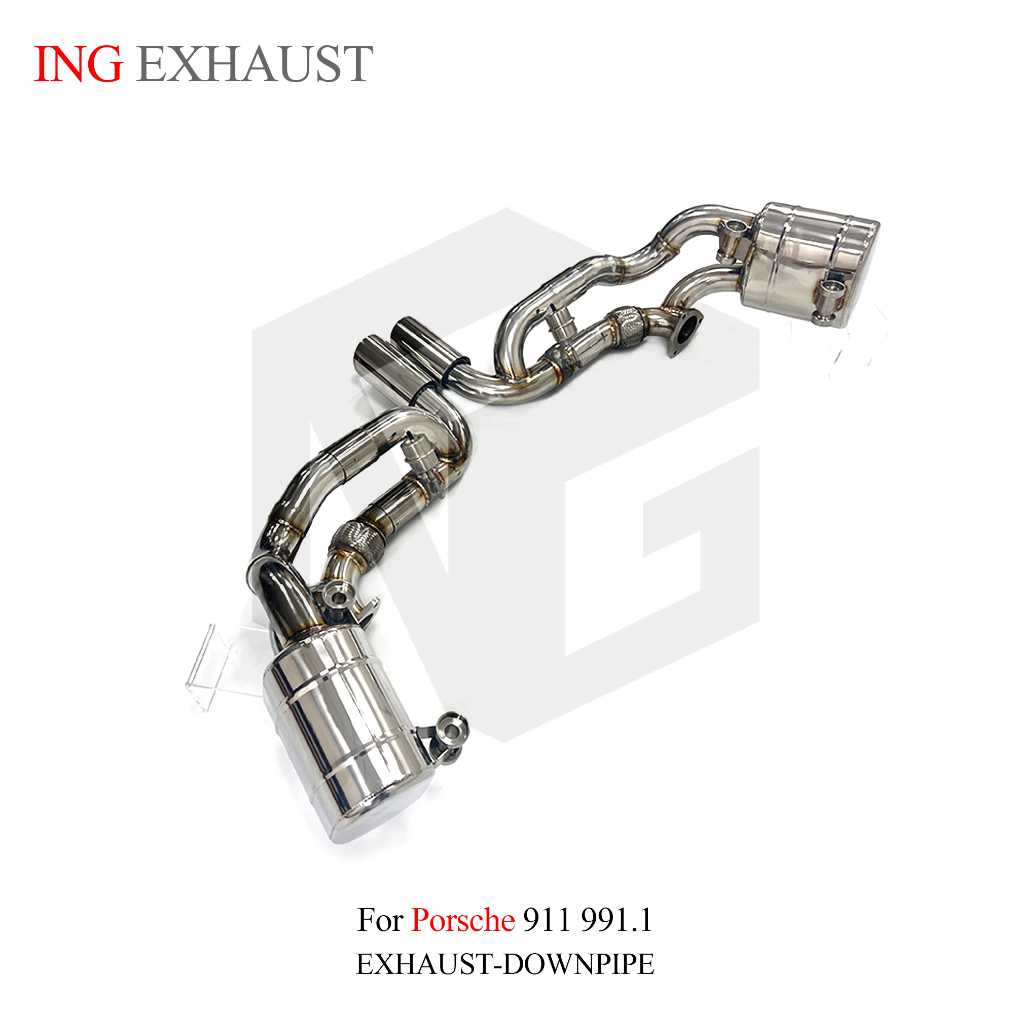 ING Performance Exhaust SS304 Catback for Porsche 911 carrera 991.1 Up GT3 4.0L Race Muffler Electricl Valve Engine System