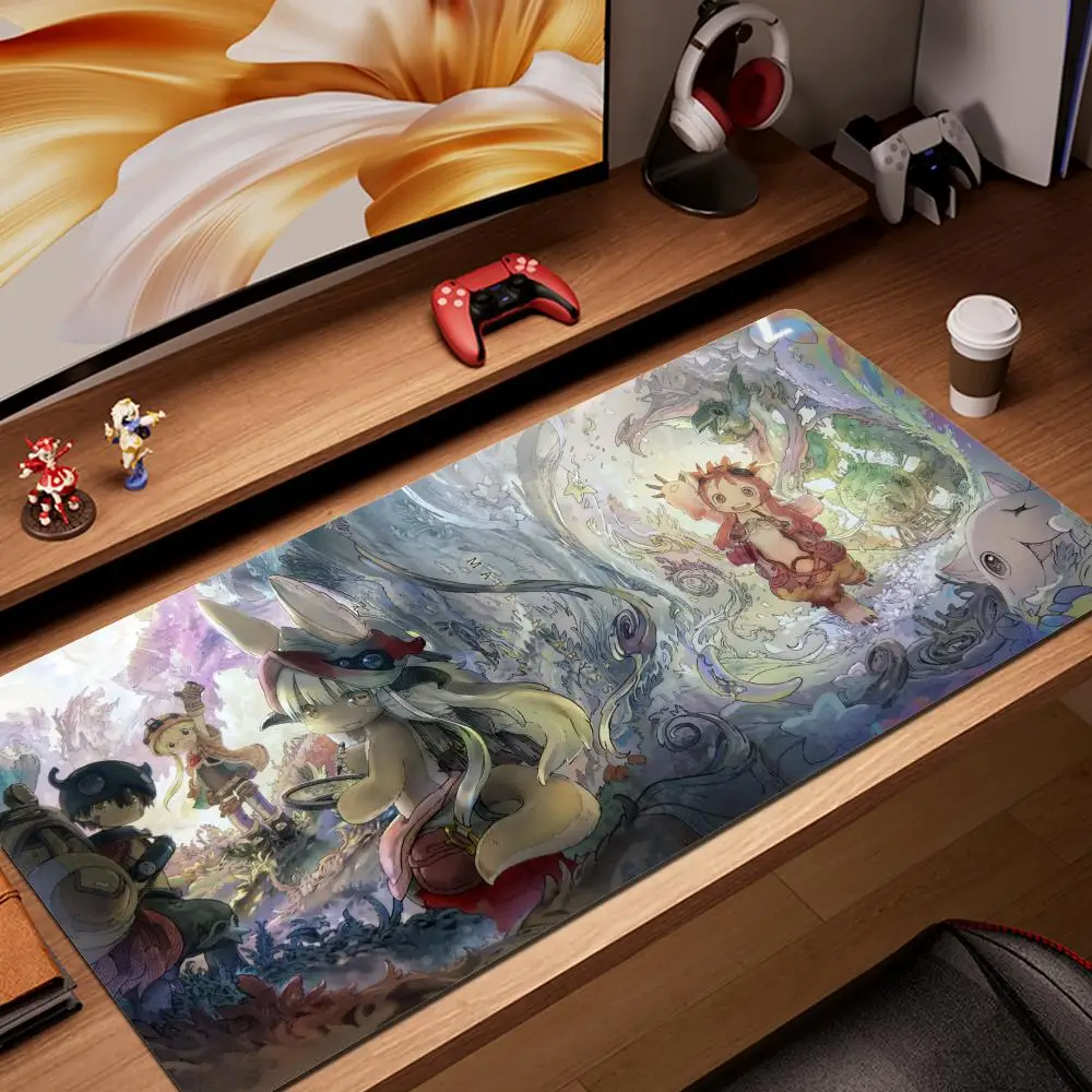 

Made in Abyss Riko Nanachi XXL Mouse Pad Large Computer Laptop Non-slip Keyboard Desk Mat Mousepad Creative Csutom Extended pad