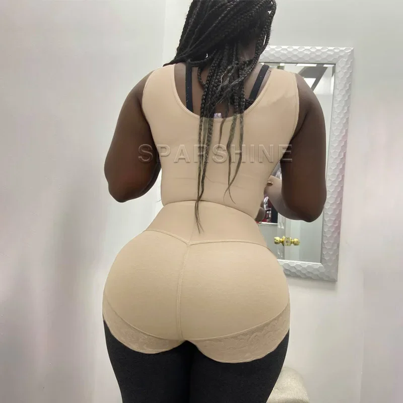 Fajas Women Slimming Double Compression Abdominal Control Shapewear Adjustable Straps Butt Lifter Flat Bellly Bodysuit