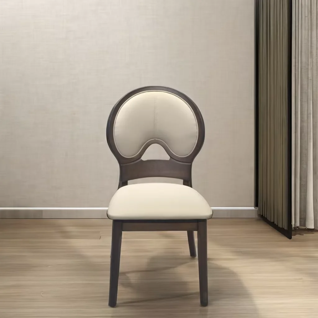 

￥#Hot Sale Modern Luxury Scandinavian Leather Dining Chairs-Comfortable Durable Seating Furniture for Apartment Dining Rooms