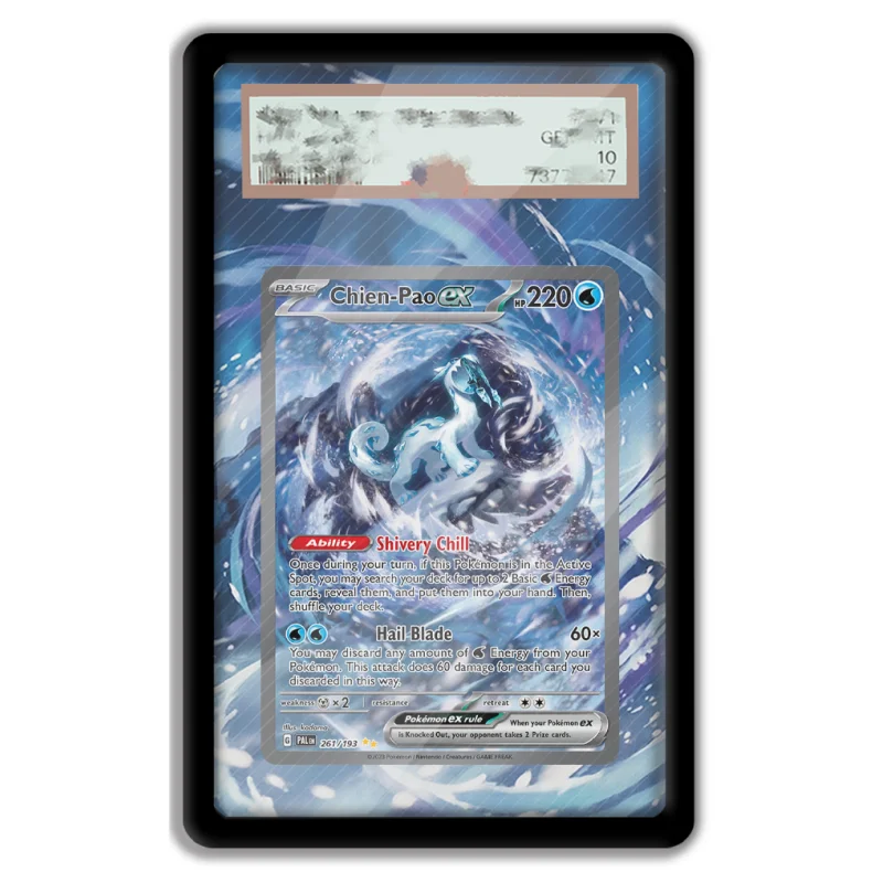 Anime Art Display for Pokemon Chien Pao Paldea Evolved Anime Games Expand Art Acrylic Protective Case Keychain Evaluation Level
