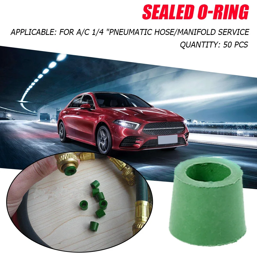 車のエアコンホース,排気ガス,シールキット,交換用アクセサリー,1/4 ", 150-50個
