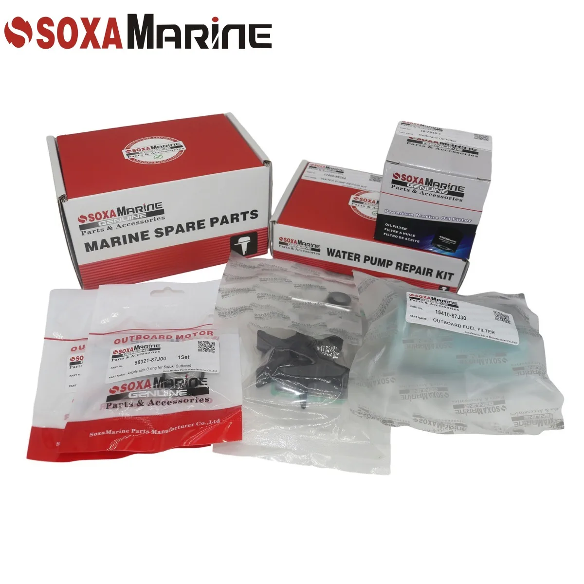 

Fit Suzuki 40 50 HP DF40A DF50A DF60A 2010+ Maintenance Kit Outboard Water Pump Repair with Zinc Anode Drain Gasket Oil Filter