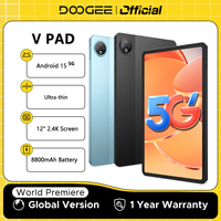 DOOGEE V Pad 5G Tablet PC Android 15 Quad Speakers 12'' 2.4k Display 7.95mm Ultra-thin 8GB RAM 256GB 8800mAh Battery Smart Pad