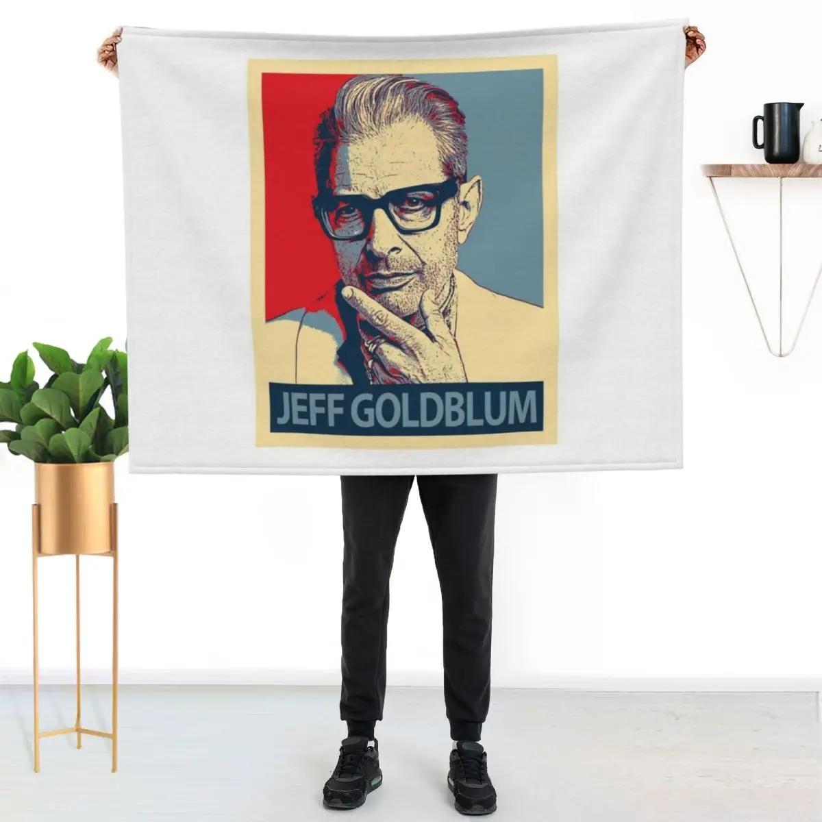 

Jeff Goldblum Throw Blanket Lightweight Warm Blanket for Indoor Outdoor Use