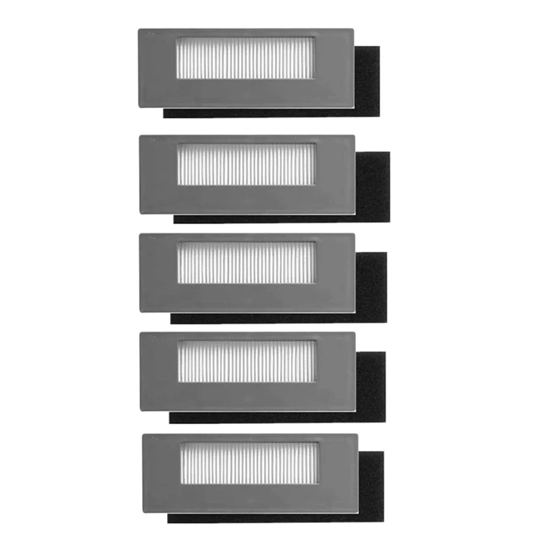 5 قطع غيار مجموعة مرشحات HEPA لملحقات المكنسة الكهربائية الروبوتية ECOVACS DEEBOT 900 901 M88
