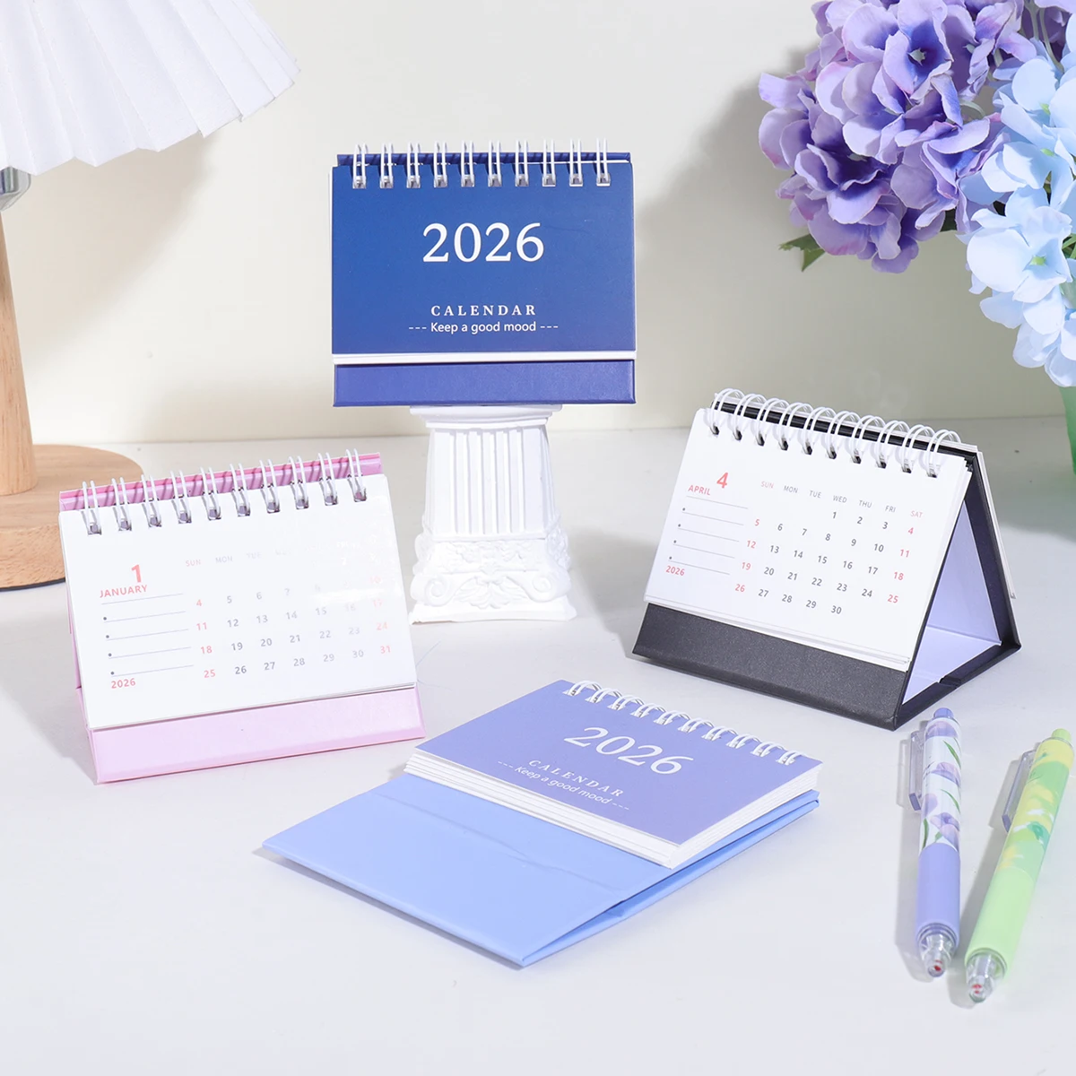 

2026 Desk Small Calendar English Calendar Book Annual To Do List Monthly Daily Planner Time Management For office or home use