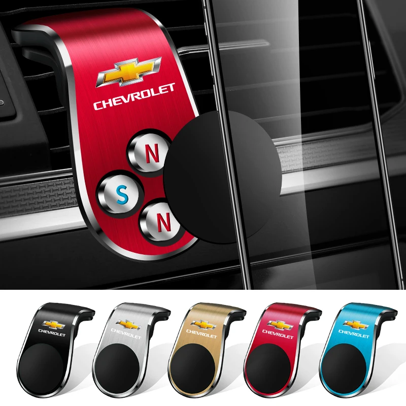Suporte de telefone para carro, suporte magnético para ventilação de ar, suporte gps para chevrolet onix cruze silverado impala equinox malibu tahoe c