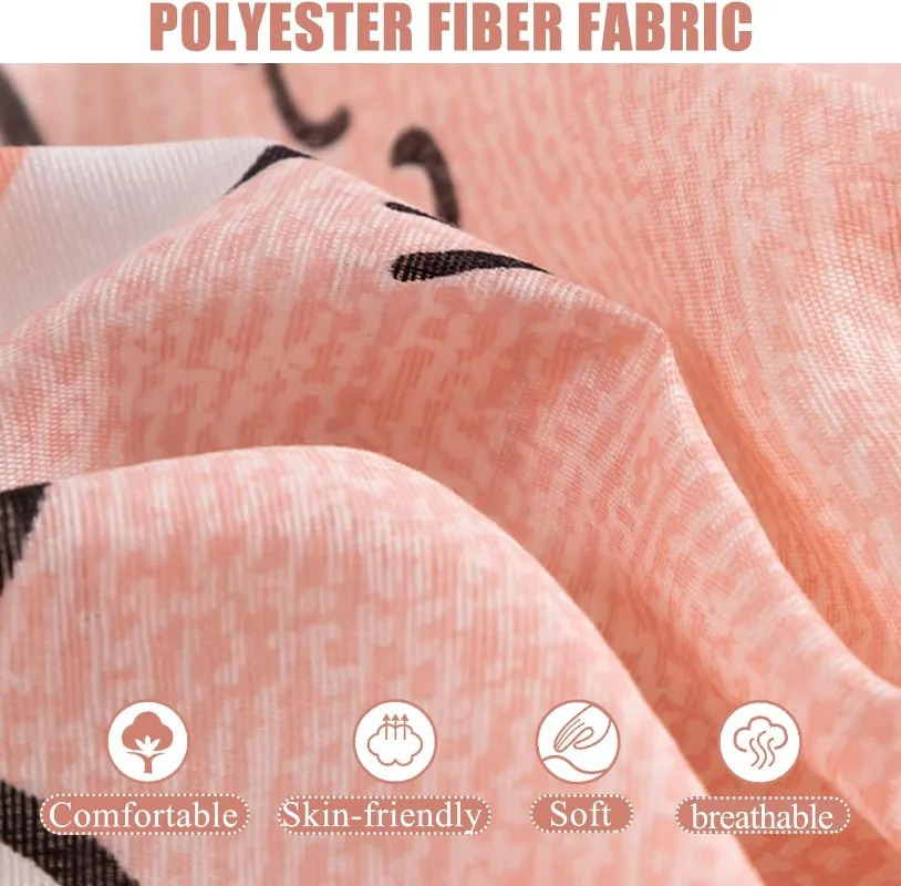 1PC 360° Fully Enclosed Cartoon Printed Mattress Cover with Zipper Soft Breathy Bed Sheet Protector Dorm Single Bed Mattress Pad