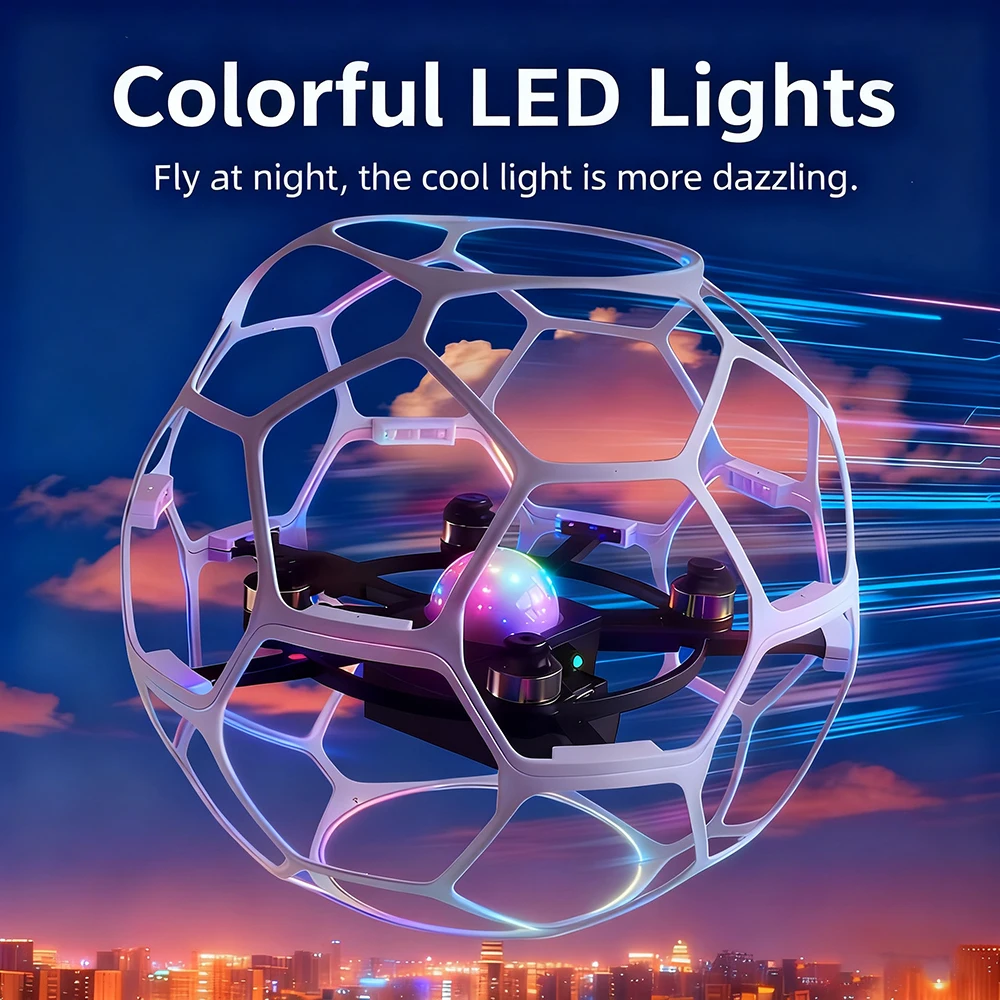 مسابقة كرة القدم للأطفال، كوب كروي مجوف لكرة القدم بدون طيار، لعبة هدية للعطلات كوادكوبتر للعلوم والتعليم #5