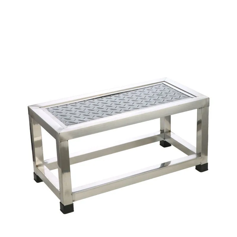 

Thickened stainless steel staircase wholesale step ladder warehouse household foot industrial workshop climbing
