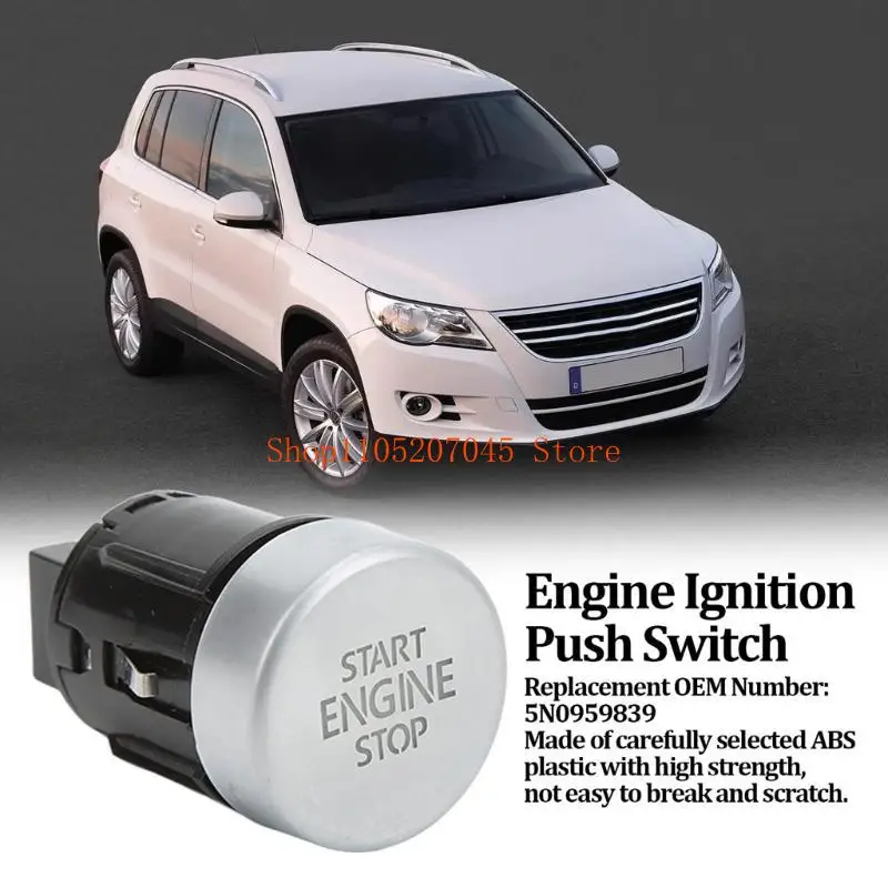 

37cd Кнопка запуска двигателя автомобиля 5N0959839 Кнопка остановки запуска автомобиля