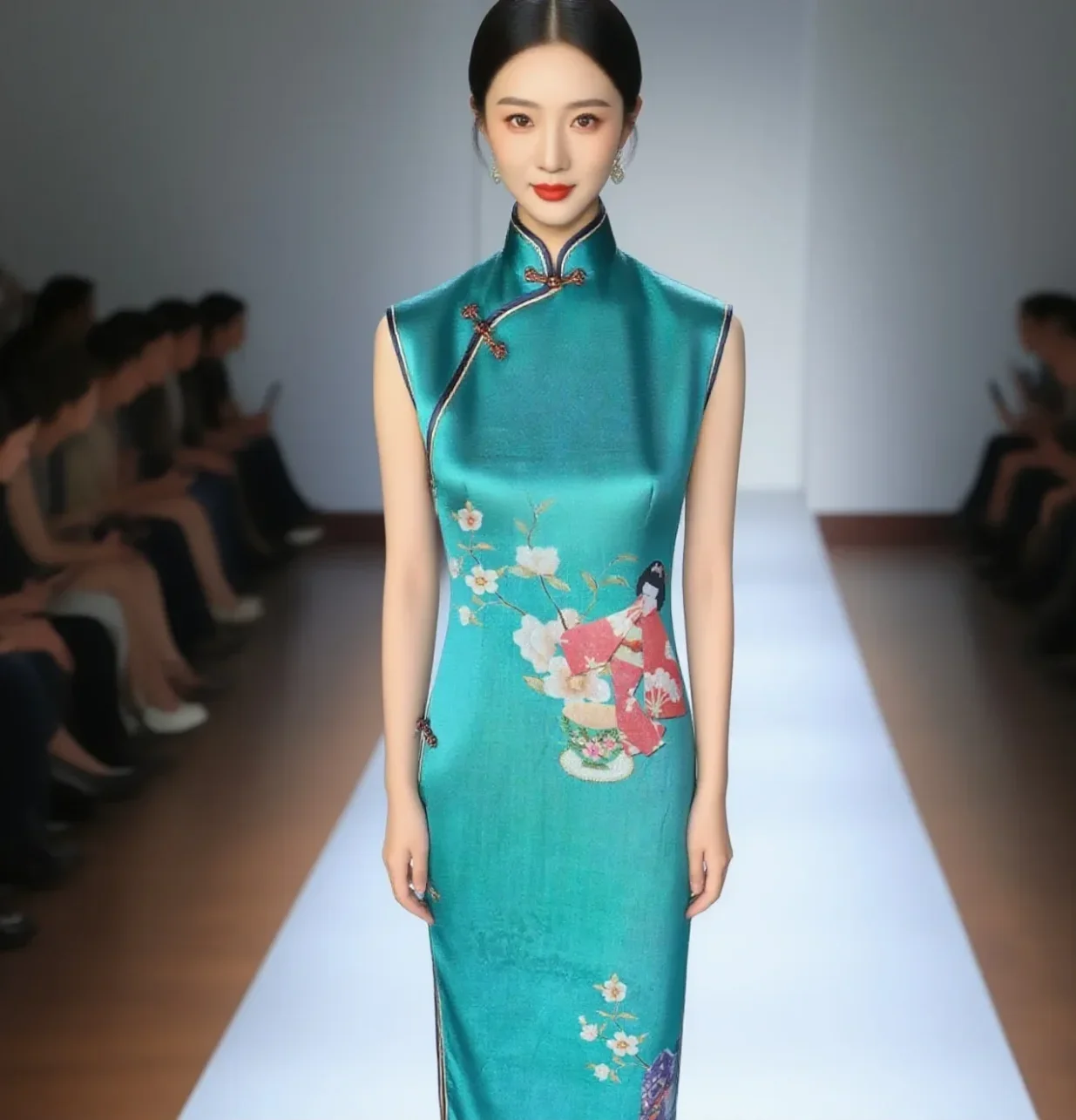 

High Quality Natural 100% Ramie Linen Printed Fabric Dress Long Pure Summer Robe Diy Hand Sewing Thin Clothing Tissue Linnen