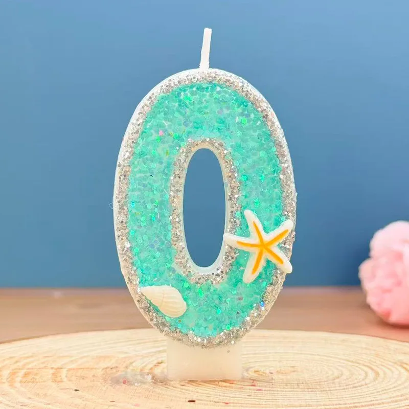 Mint Green sea star Shell Decorative Candles, Ideal for Holiday Parties as Well as Birthday and Anniversary Gifts