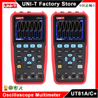 UNI-T UT81A+ UT81C+ Digital Oscilloscope Multimeter Analog Dual Channels Signal Generator 2 Channel Professional Oscilloscope