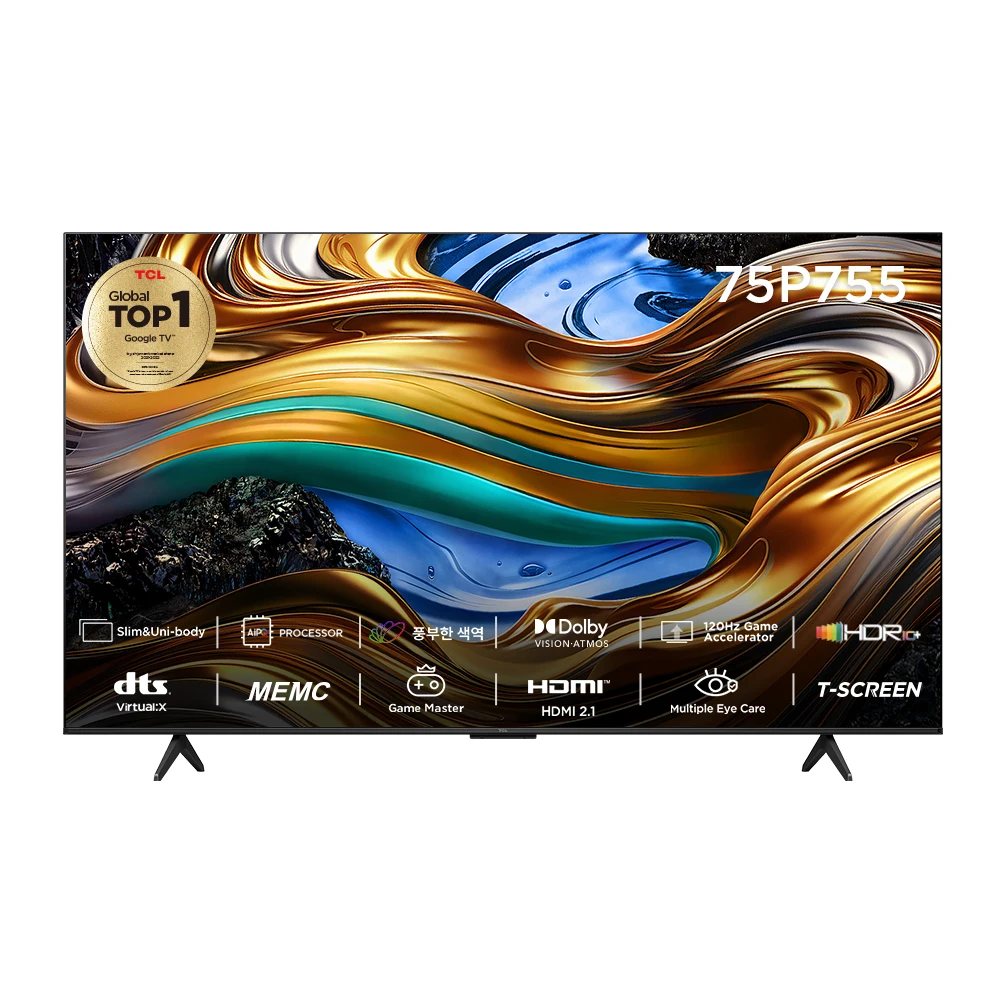 TCL 안드로이드12 4K UHD TV 75P755 189cm · 75인치 · 방문설치 