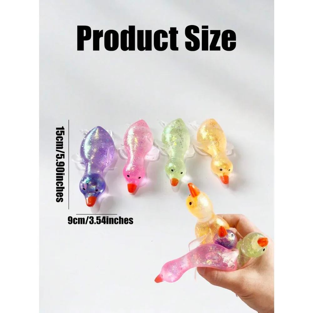 

1PC Glitter Crystal Goose/Duck&Penguin&Animals,Soft And Slow Back,Sticky Stress Relief Toy,Cute Stuff,Taba Squishy,Travel Portable Fidget Squeeze Toys,Squisy,Perfect For All Ages Austism,Ideal Holiday Gifts,Fun Cute Gift,Birthday Gifts,Easter Gifts,Hallow