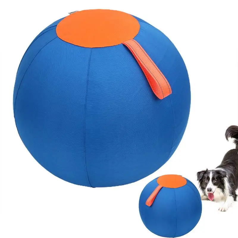 Large Blow Up Ball For Dog Large Puppy Pet Balls For Outdoor Blue Wear Resistant Pet Balls Dog Enrichment Toy For Parks Lawns