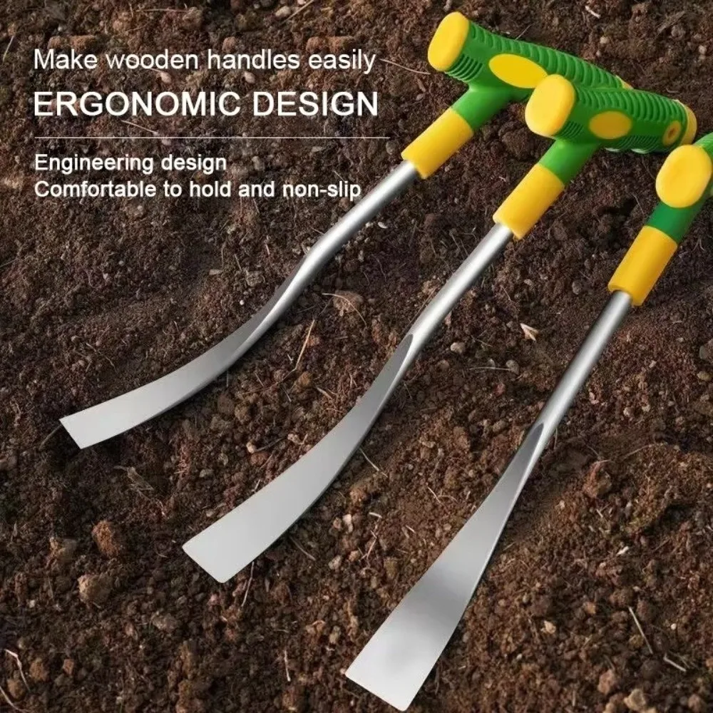 Sturdy Iron Gardening Shovel Digging Garlic Thickening Garden Shovel Harvesting Wild Vegetables Flowers Iron Hoe