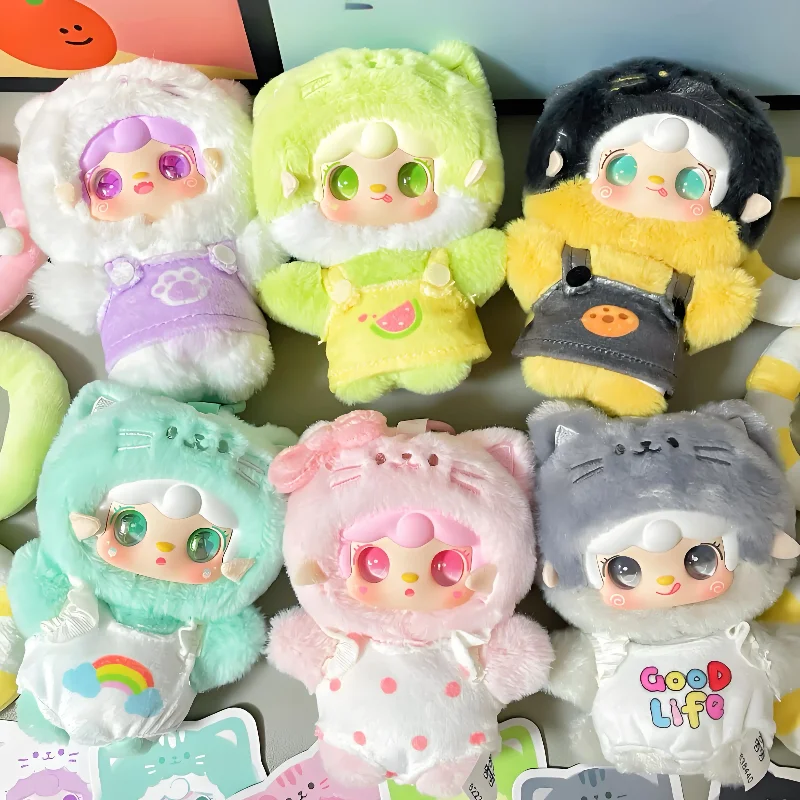 

Yooki Oxygen Meow Летняя вечеринка Серия Виниловая плюшевая слепая коробка Фигурка Кукла Брелок Подвеска Декор Трендовая игрушка Mystery Box Подарок