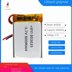 803035 Polymer A Lithium Battery 650mAh Rechargeable Bluetooth Earphone Lithium Battery Mobile Energy Storage