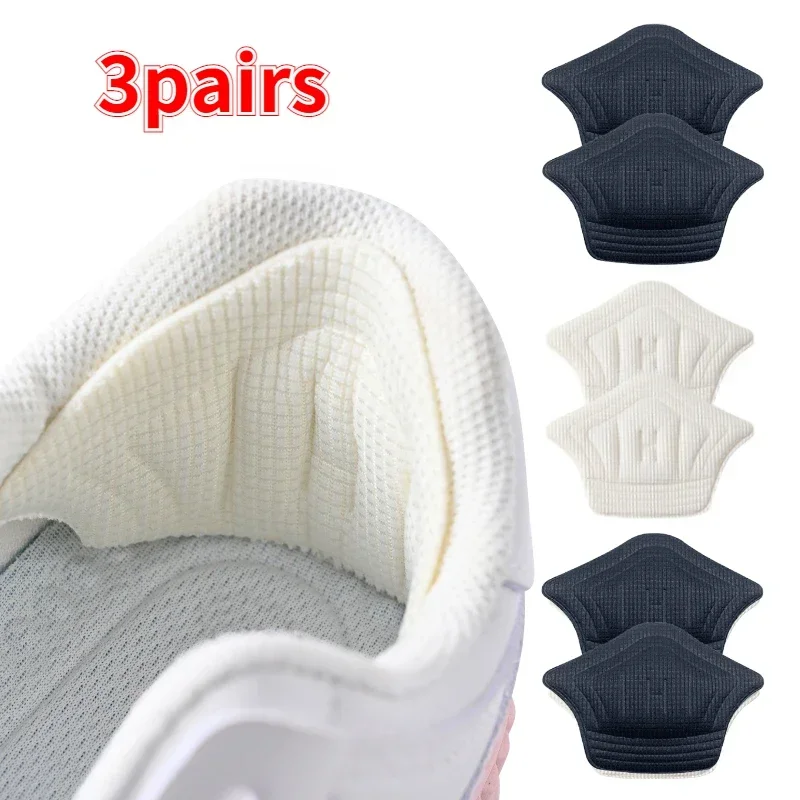 

3pair/6pcs Insoles Patch Heel Pads for Sport Shoes Back Sticker Adjustable Size Antiwear Feet Pad Cushion Insert Insole