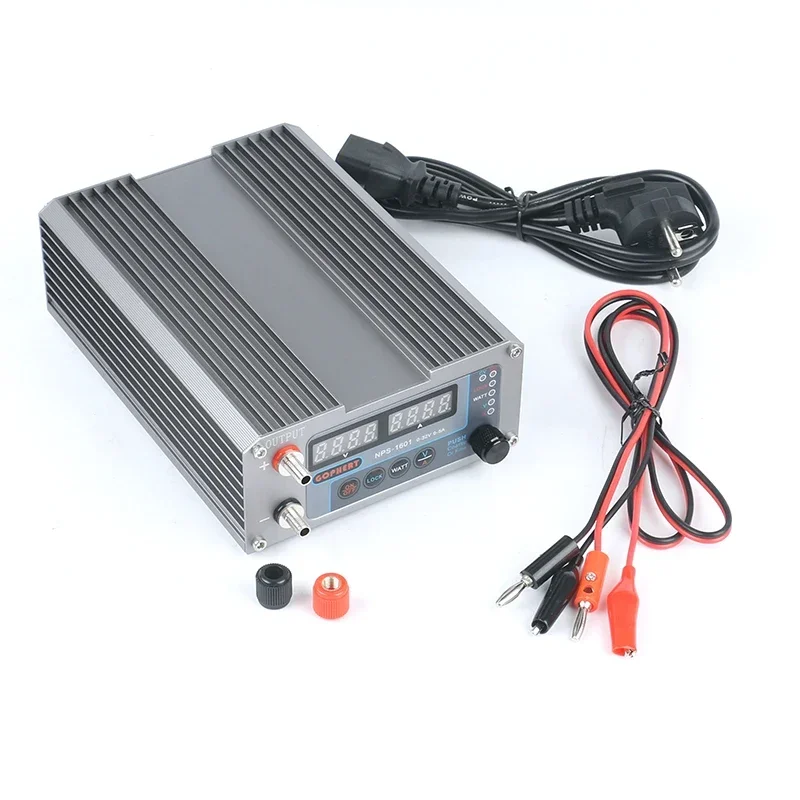 NPS-1601 Adjustable Digital Lab Switching DC Power Supply 32V 5A 16V 10A 60V 3A 0.001A 0.01V Phone Repair Detected Tool