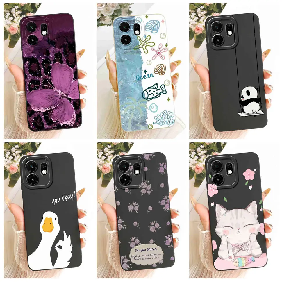 Latest Design For itel A100C 4G 6.6" Case Cute Panda Cat Silicone Back Cover For Itel A100c ITEL A100C 4G Phone Cases Bumper