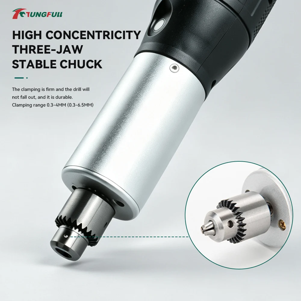 12V Cordless Rotary Tool Rechargeable Lithium‑battery Mini Drill Variable Speed Engraver for Cutting Grinding DIY Handwork