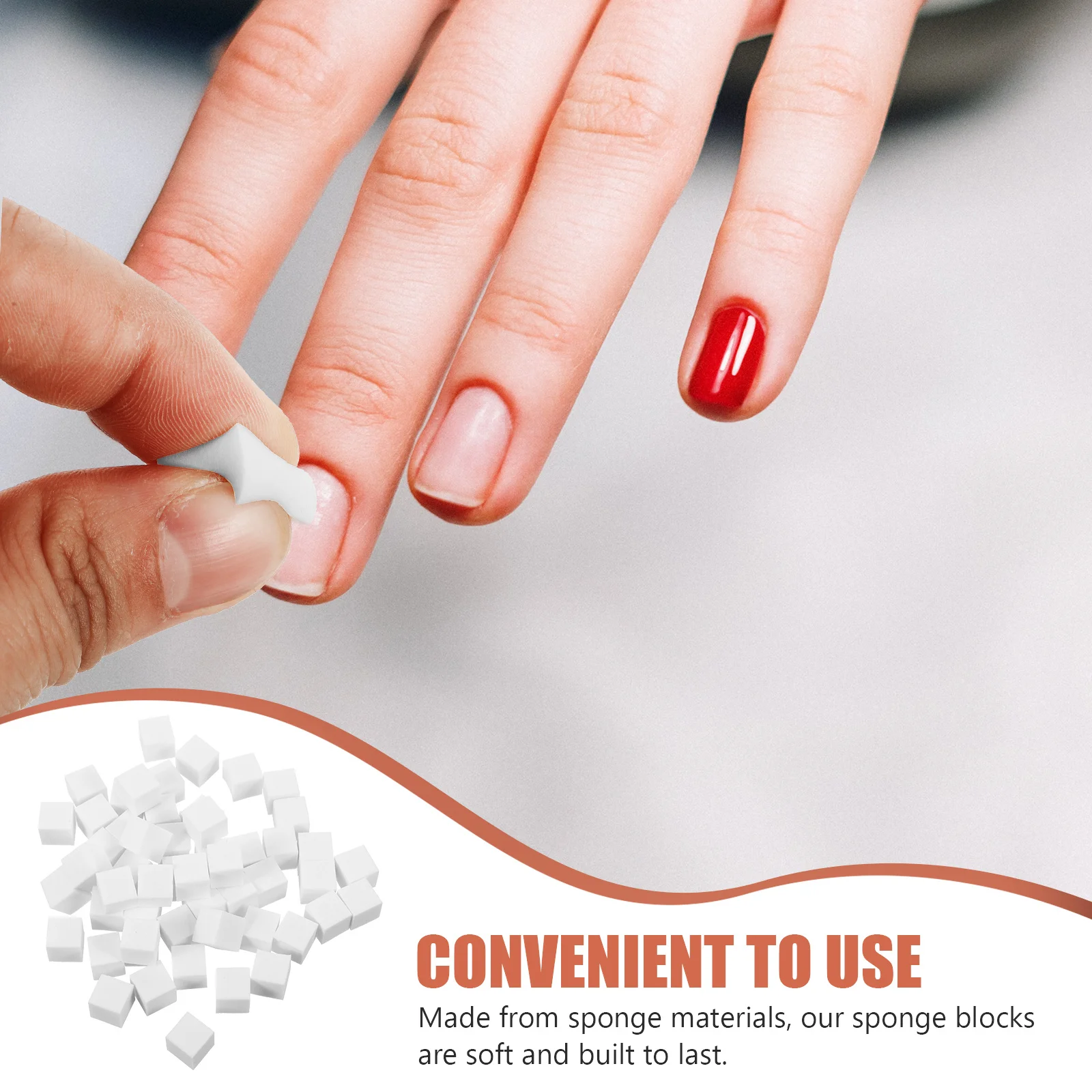 

100Pcs Nail Sponges Shading Sponges for French Tip Tool Nail Art Sponge Puff Polish French Tip Tool Sponge Puff