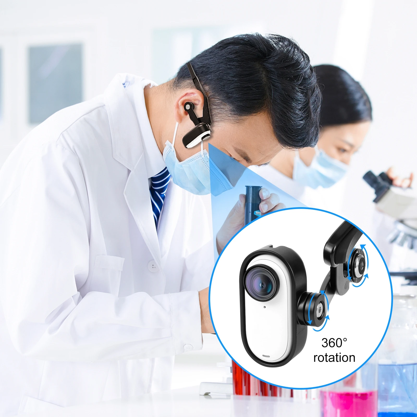 PULUZ حامل POV المغناطيسي رئيس جبل ل Insta360 GO 3 ل Insta360 GO 3S