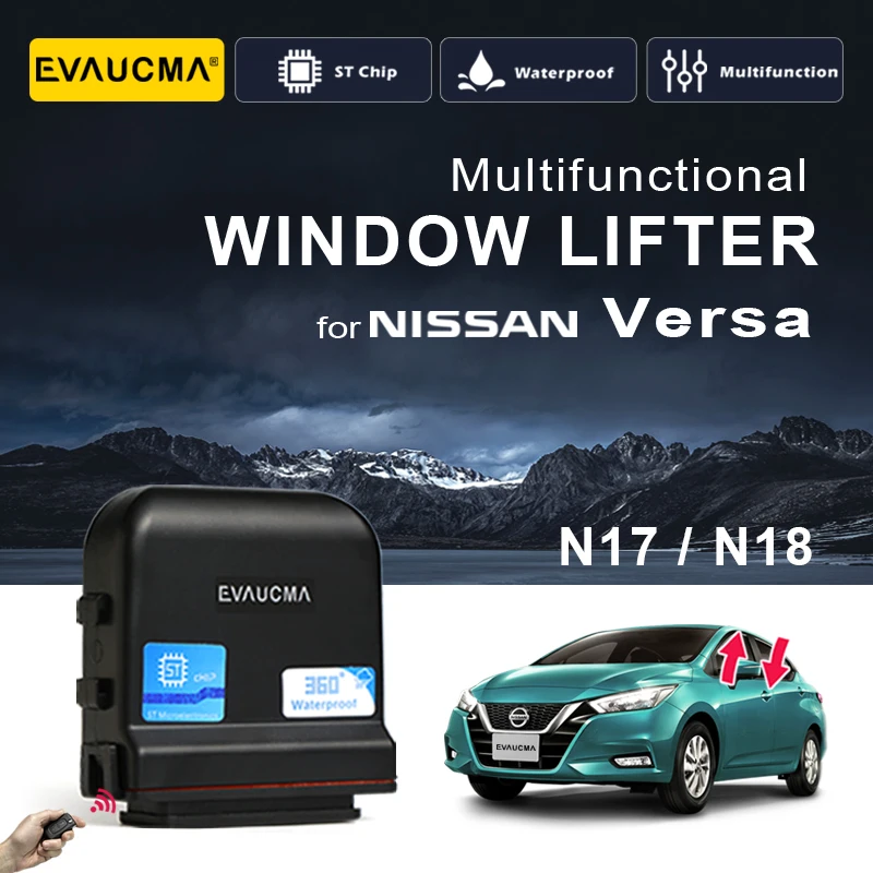 

Car Intelligent Electric Window Lifter For Nissan Versa N17 N18 Remote Control Four Window Closer& Open Closing Kit