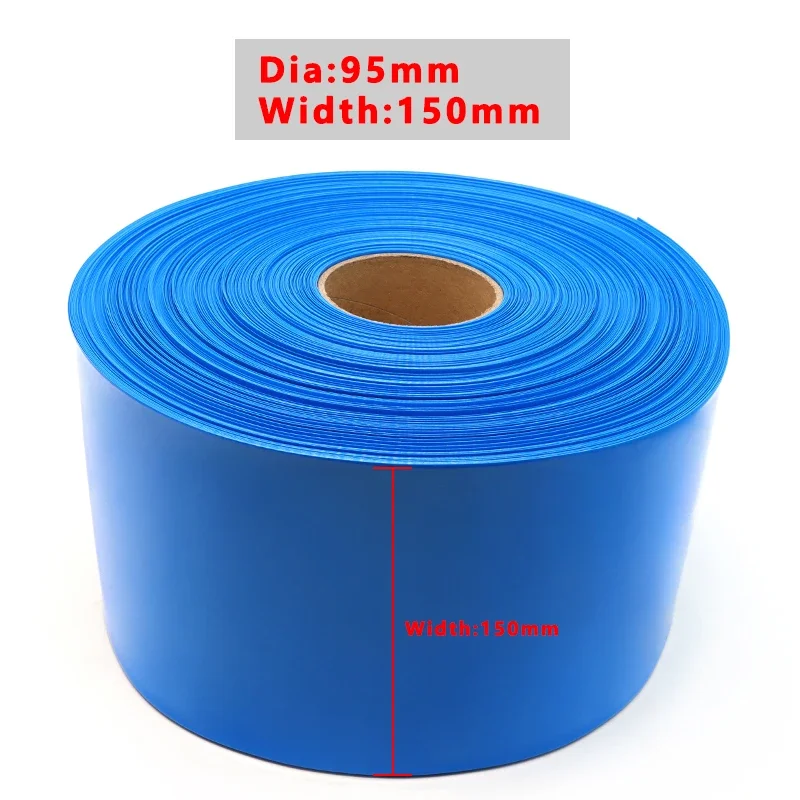 1/2/5/10/20m PVC Heat Shrink Tube Width 150mm Insulated Film Wrap Protection Case Wire Cable Sleeve Lithium Battery 18650 Pack