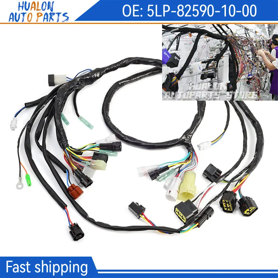 Muslimmain Wire Harness Assy per Yamaha Raptor 2002-2004 660 660R YFM660R cablaggio ATV