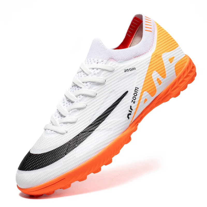 

2025 Football Shoes Football Boots Men's TF/FG Soccer Field Shoes Adults Cleats High Quality Ultralight Teenager's Outdoor Train